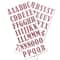 12 Pack: Blush Bernhard Condensed Glitter Alphabet Stickers by Recollections™